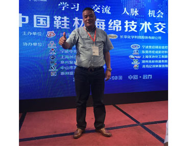 公司陳總參加《2017中國(guó)鞋材海綿技術(shù)交流會(huì)》